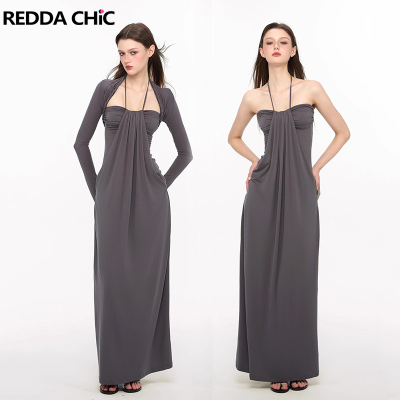Braided Line - REDDACHiC élégant tressé haussement d'épaules robe